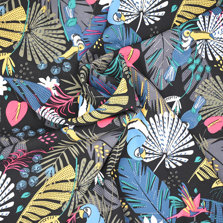 Rayon printed fabric