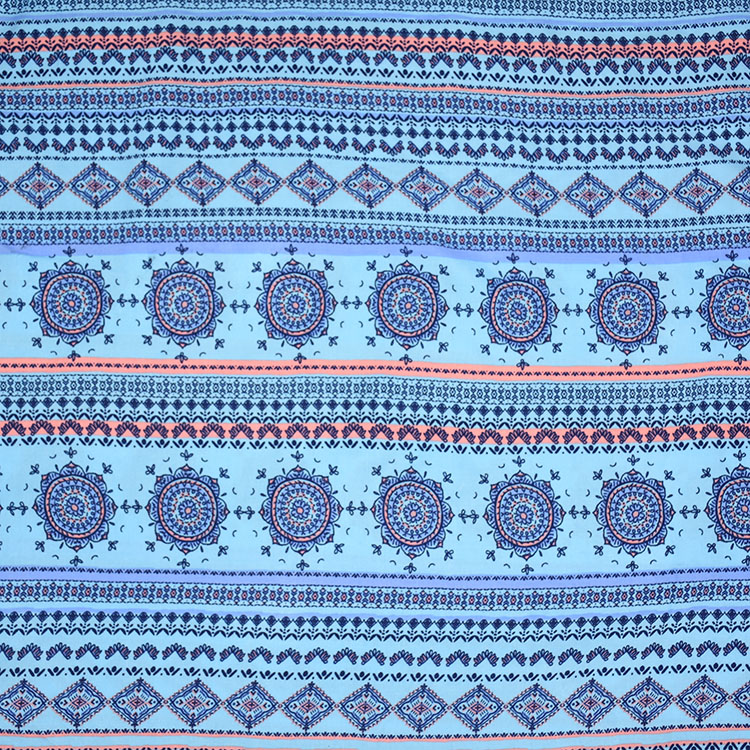 Rayon printed fabric